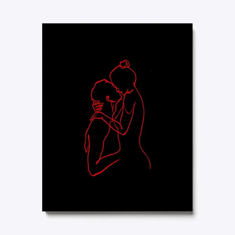 couple with one line art